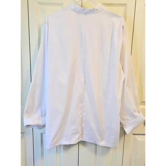 Chef Works Men Le Mans White Long Sleeve Chef's Coat US Restaurant Size M - Picture 3 of 14
